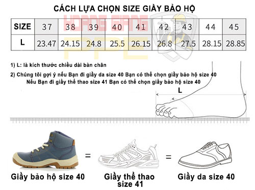 cách chọn size giầy jogger desert