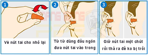 cách sử dụng nút tai 3m 1110