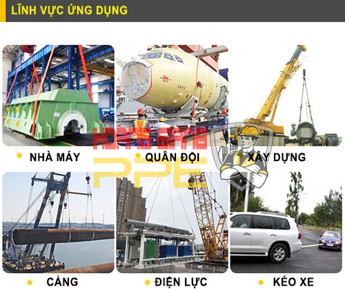 lĩnh vực sử dụng dây cẩu hàng bằng vải