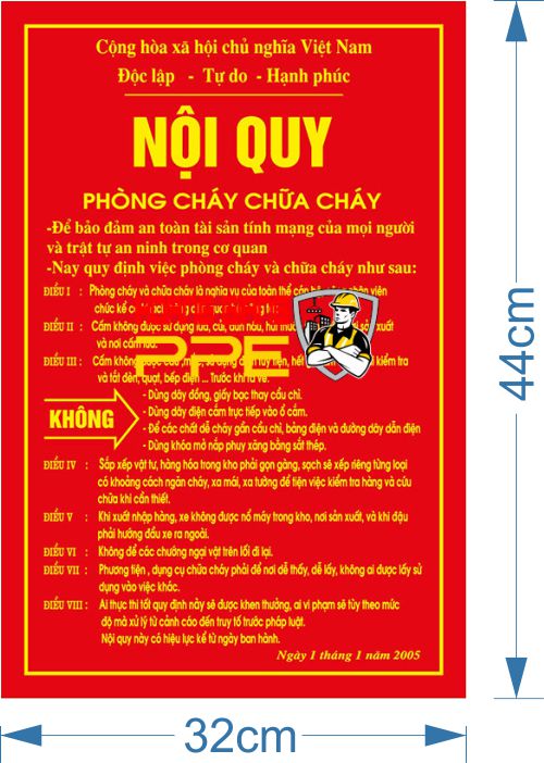 nội quy phòng cháy chữa cháy