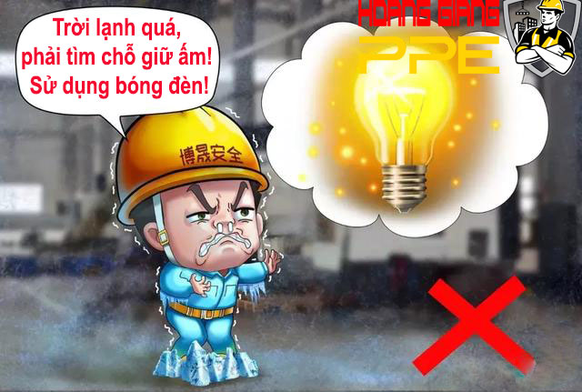 không sử dụng thiết bị sưởi điện và bóng đèn sưởi ấm