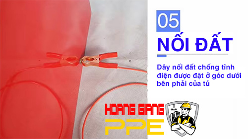 nối đất tủ hoá chất