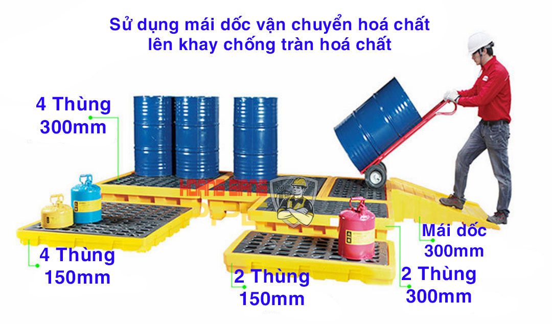 khay chống tràn công nghiệp