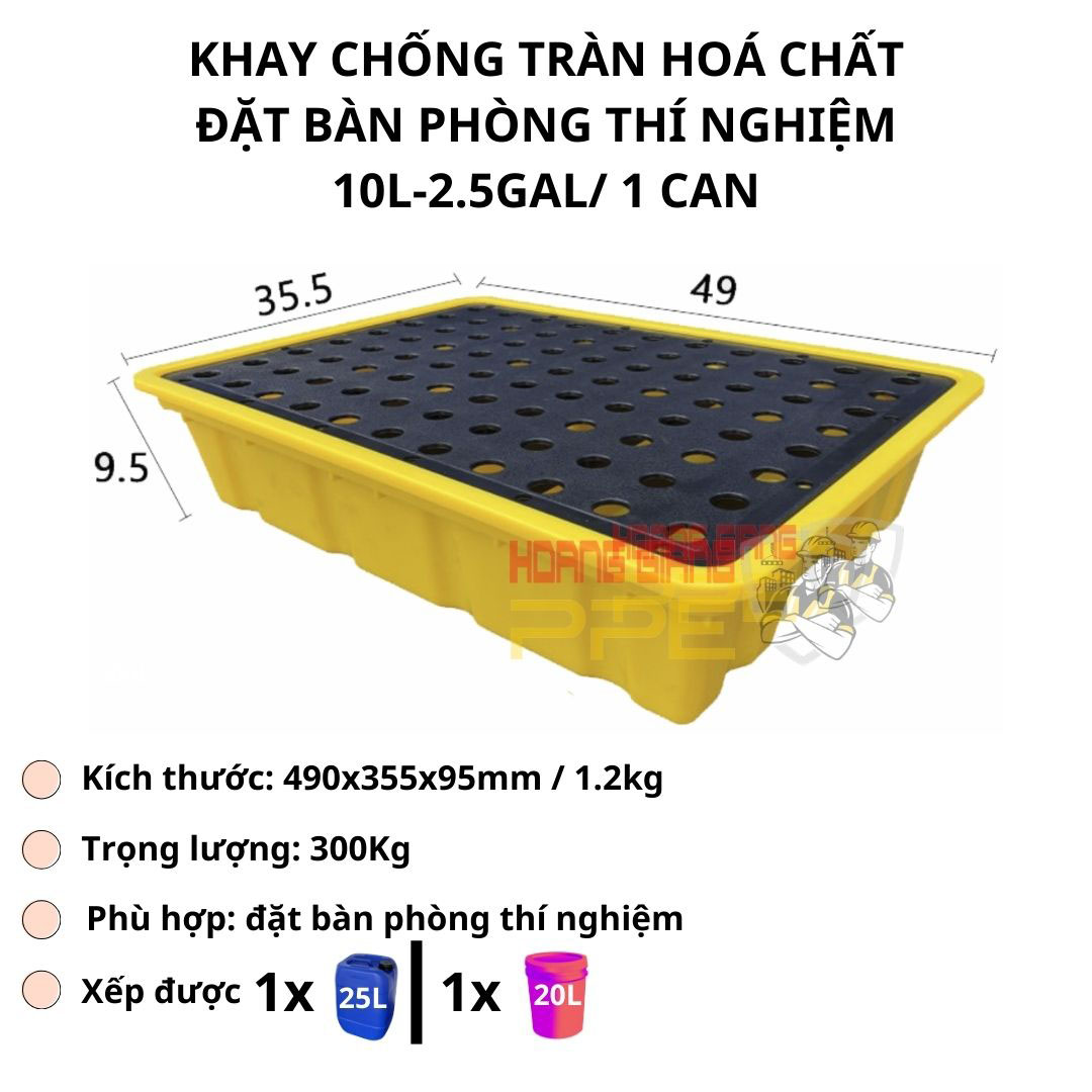 khay chống tràn hoá chất 10L