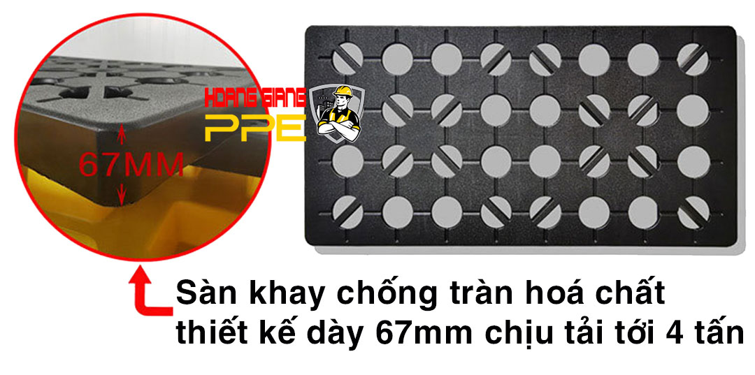 khay nhựa để hoá chất