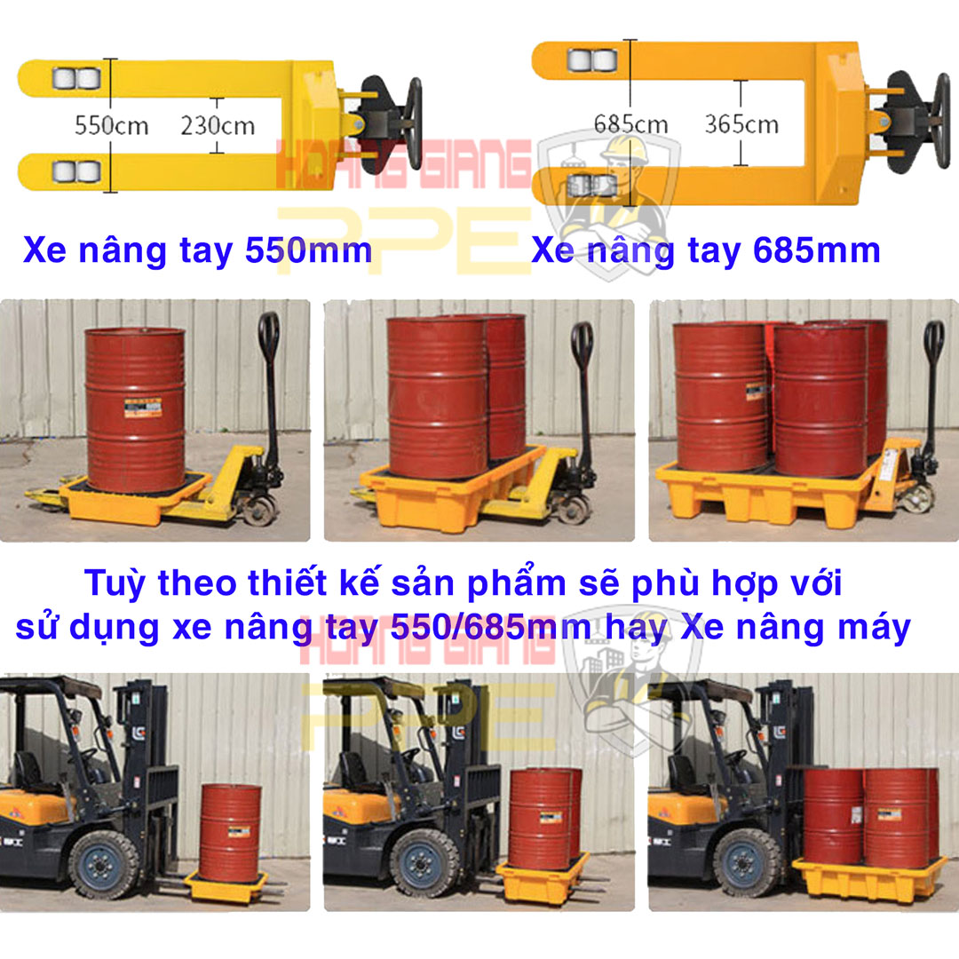 pallet để hoá chất