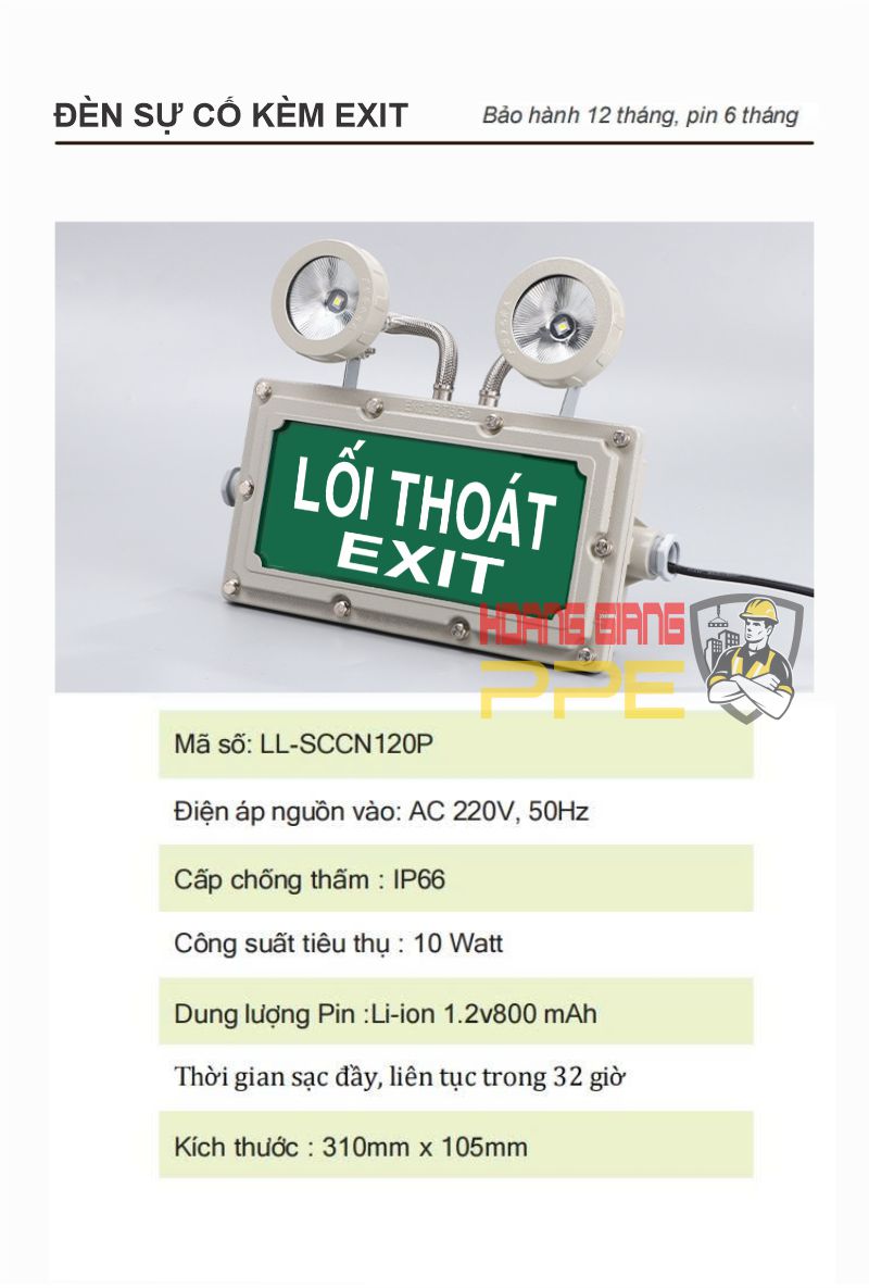 Đèn sự cố chống nổ giá công ty