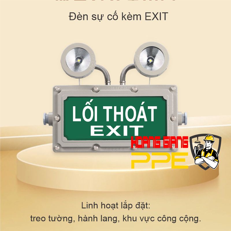 Đèn sự cố chống nổ kèm EXIT	