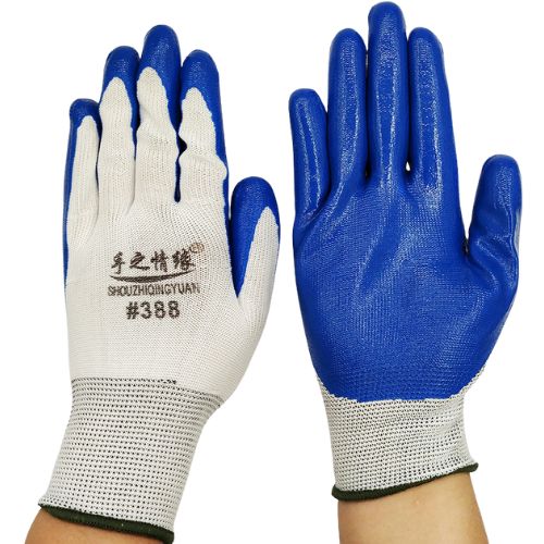 Găng tay sơn xanh 388
