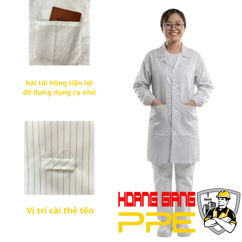 &aacute;o blouse ph&ograve;ng th&iacute; nghiệm