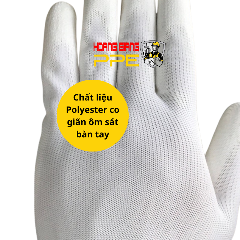 găng tay phủ b&agrave;n trắng
