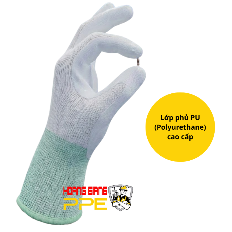 găng tay phủ pu