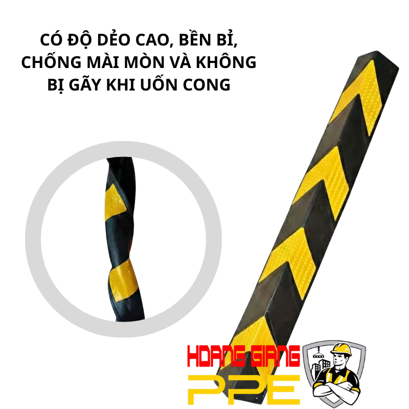 gi&aacute; cao su ốp g&oacute;c tường