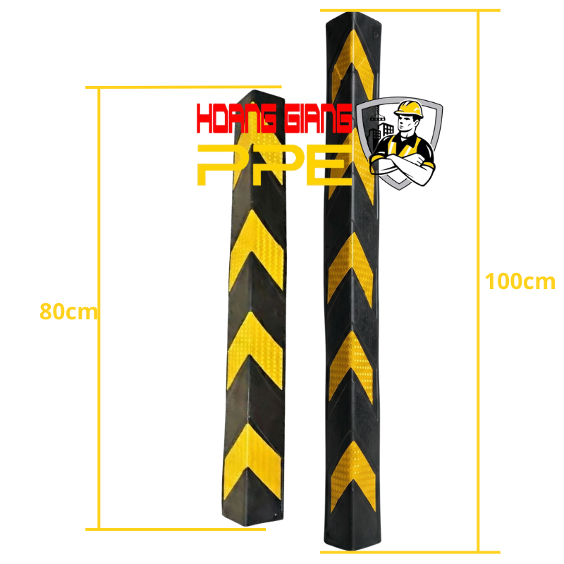 ốp g&oacute;c cột cao su tầng hầm