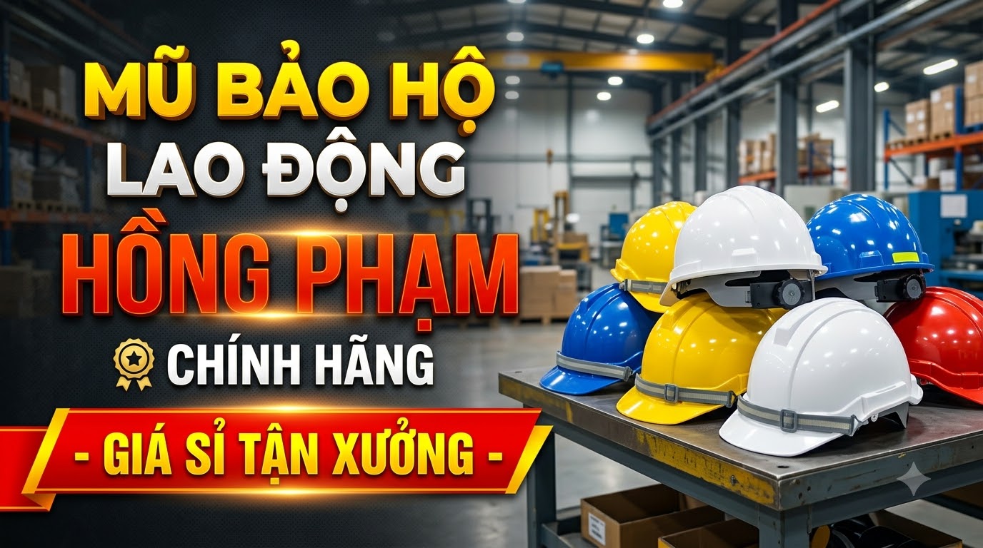 Mũ Bảo Hộ Lao Động Hồng Phạm Chính Hãng - Giá Sỉ Tận Xưởng